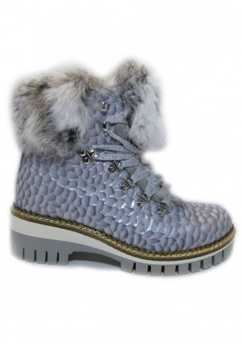 Women's winter boots Nis 1915450/29 Scarponcino Pelle St. Vernice Perla/Lapin