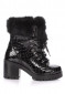 náhled Women's winter boots Nis 2015471/7 Scarponcino Pelle Vern.Cocco Black/Lapin