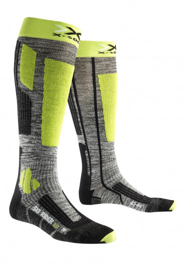 detail Men's socks X-SKI SOCK RIDER Lime Green