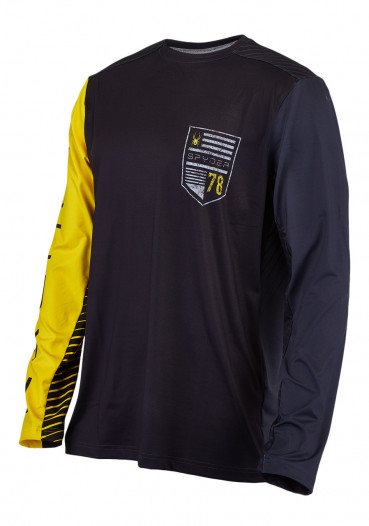 detail Men's functional T-shirt Spyder-204066-001 PUMP-Long Sleeve Top-black