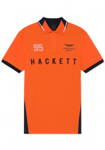 Men's Hackett AMR MULTI LS HM562568 Orange / Navy T-shirt