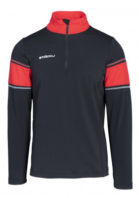 Men's turtleneck Stöckli Functional shirt Black/Red