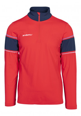 Men's turtleneck Stöckli Functional shirt Red/Navy