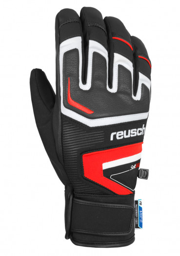 detail Men's gloves Reusch Thunder XT Black/White/Fire red