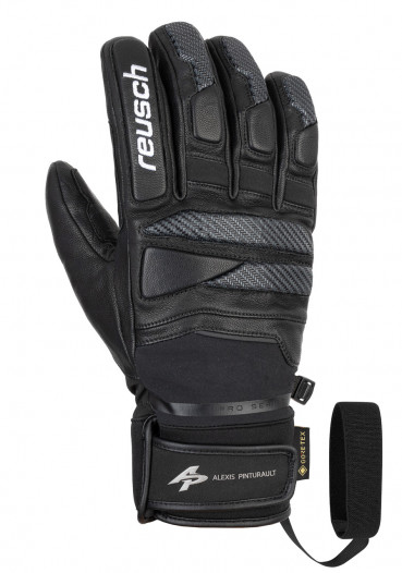 detail Gloves Reusch Alexis Pinturault GTX + Gore grip technology BLACK