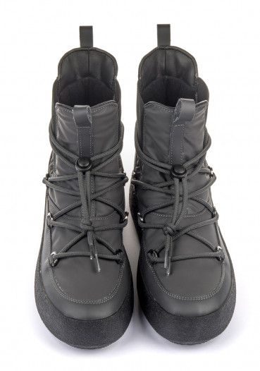 detail Men's shoes Moon Boot Mtrack Chelsea Rubber, 001 Dark Gray