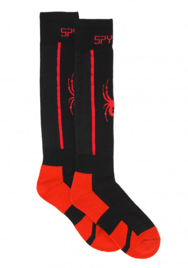 detail Men's knee socks Spyder Sweep black/volcano
