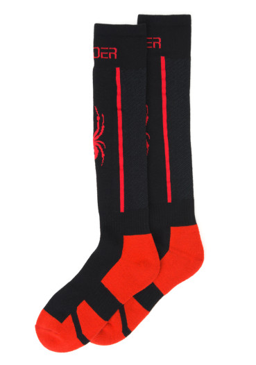 detail Men's knee socks Spyder Sweep black/volcano