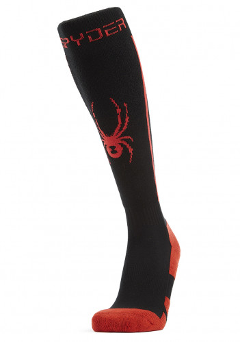 Men's knee socks Spyder Sweep black/volcano