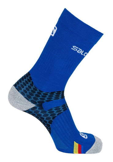 detail Socks Salomon Nordic EXO Union Blue / black