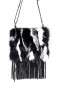 náhled Women's handbag GENA BAG SMALL FRINGE BLK/WHT