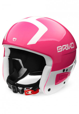 detail Ladies ski helmet Briko Vulcano FIS 6.8 pink / white