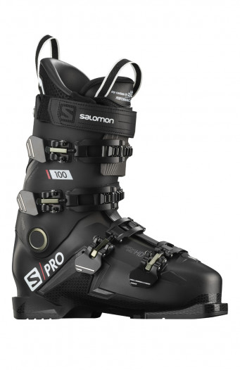 detail Ski boots Salomon S / PRO 100 Black / belluga / red