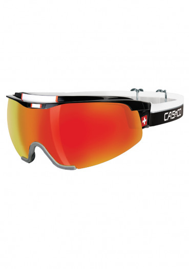 detail Cross-country ski glasses Casco Spirit Carbonic Black / Red SWISS Edition