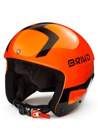 detail Briko Vulcano Fis 6.8 SH Orange Fluo Black Ski Helmet