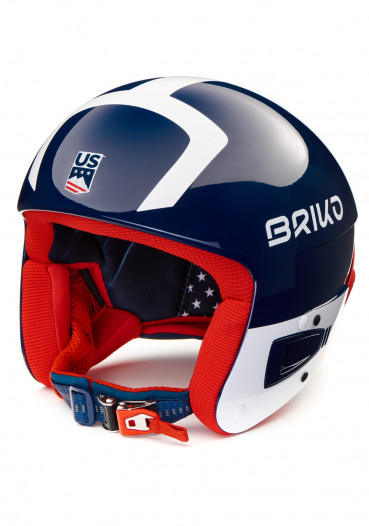 detail Ski helmet Briko Vulcano FIS 6.8 USSA Blue / White / Red