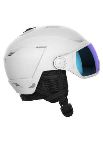 Salomon ICON LT VISOR WHITE / UNI.M.BLUE ski helmet