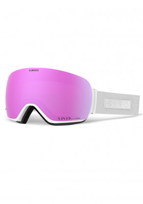 Women's downhill goggles Giro Lusi White Velvet Vivid Pink/Vivid Infrared