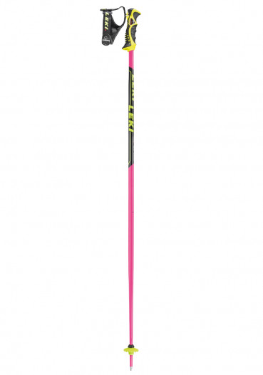 detail Leki Worldcup SL-TBS ski poles Pink-blk-wht-yel