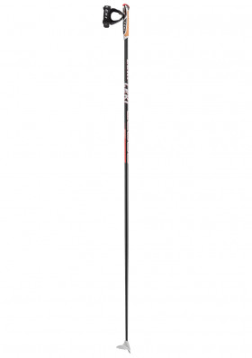 Cross-country ski poles LEKI CC 600 BLACK-WHITE-FLUORESCENT RED
