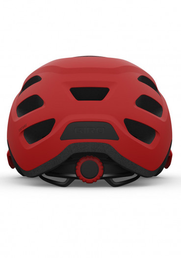 detail Giro Fixture Mat Trim Red cycling helmet