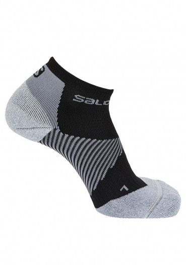 detail Socks SALOMON SPEED SUPPORT BLACK/FORGED IRON