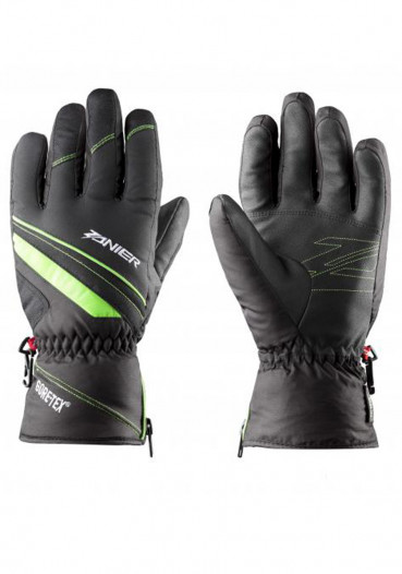 detail Children's winter gloves ZANIER RAURIS GTX JR BLACK/GREEN