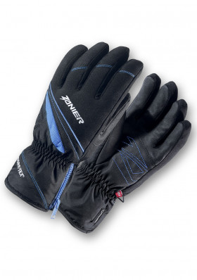 Children's winter gloves ZANIER RAURIS GTX JR BLACK/BLUE