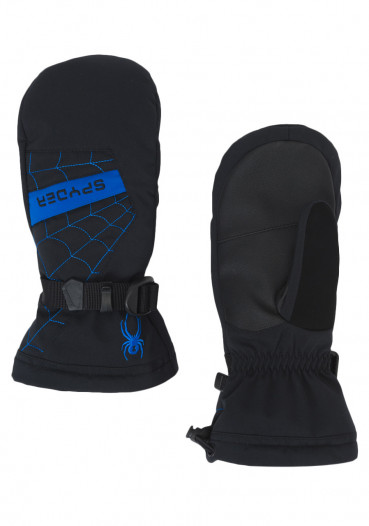 detail Children's gloves Spyder Boy's Overweb Mitten Black/Blue