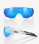 náhled 100% Speedtrap Sunglasses Matte White-Hiper Blue