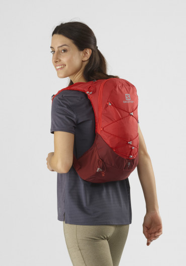 detail Backpack Salomon Xt 10 Goji Berry / Madder Brown 