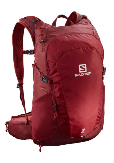 detail Backpack Salomon TRAILBLAZER 30 Red Chili/Rd Dahlia/Ebony