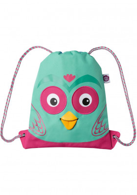 Baby bag Affenzahn Kids Sportsbag Owl - turquoise