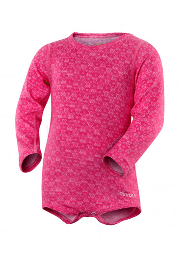 detail Kids' functional points Devold Active Baby Body Cerise