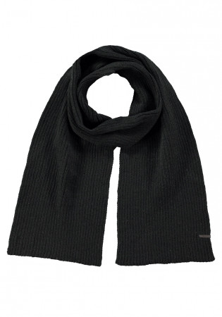 detail Knitted scarf Barts Wilbert Scarf black