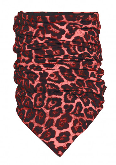 detail Women's neckwarmer Goldbergh LEO neckwarmer RUBY RED